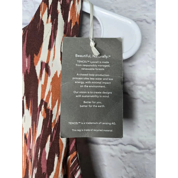 Garnet hill Geometric abstract print knee length sleeveless cotton dress XS - Picture 8 of 8